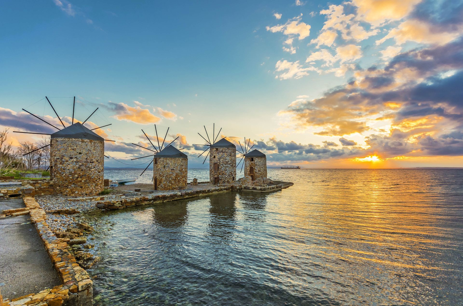 The Windmills, the landmark of the island