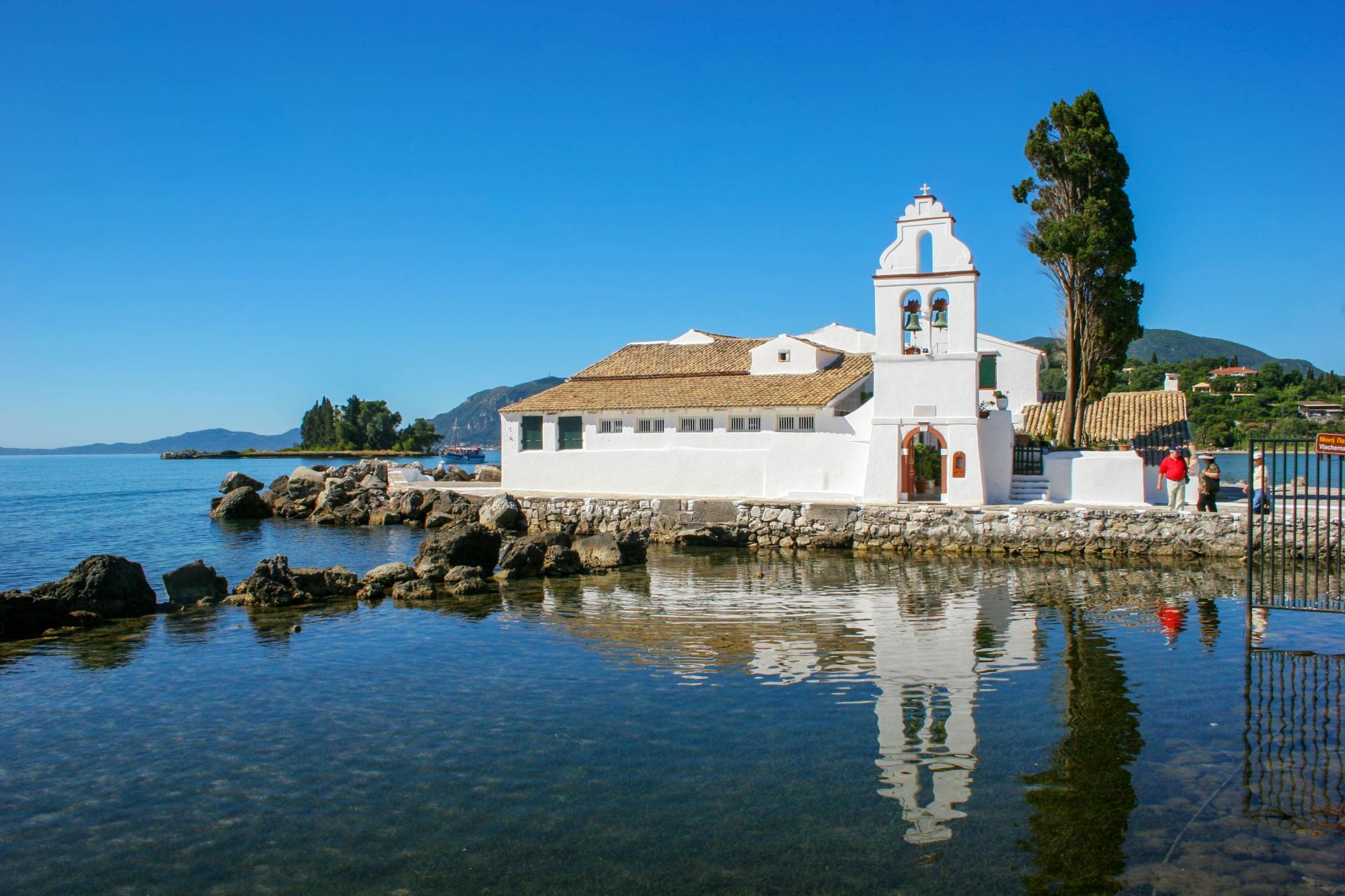 Corfu Greece: Mouse Island, the landmark