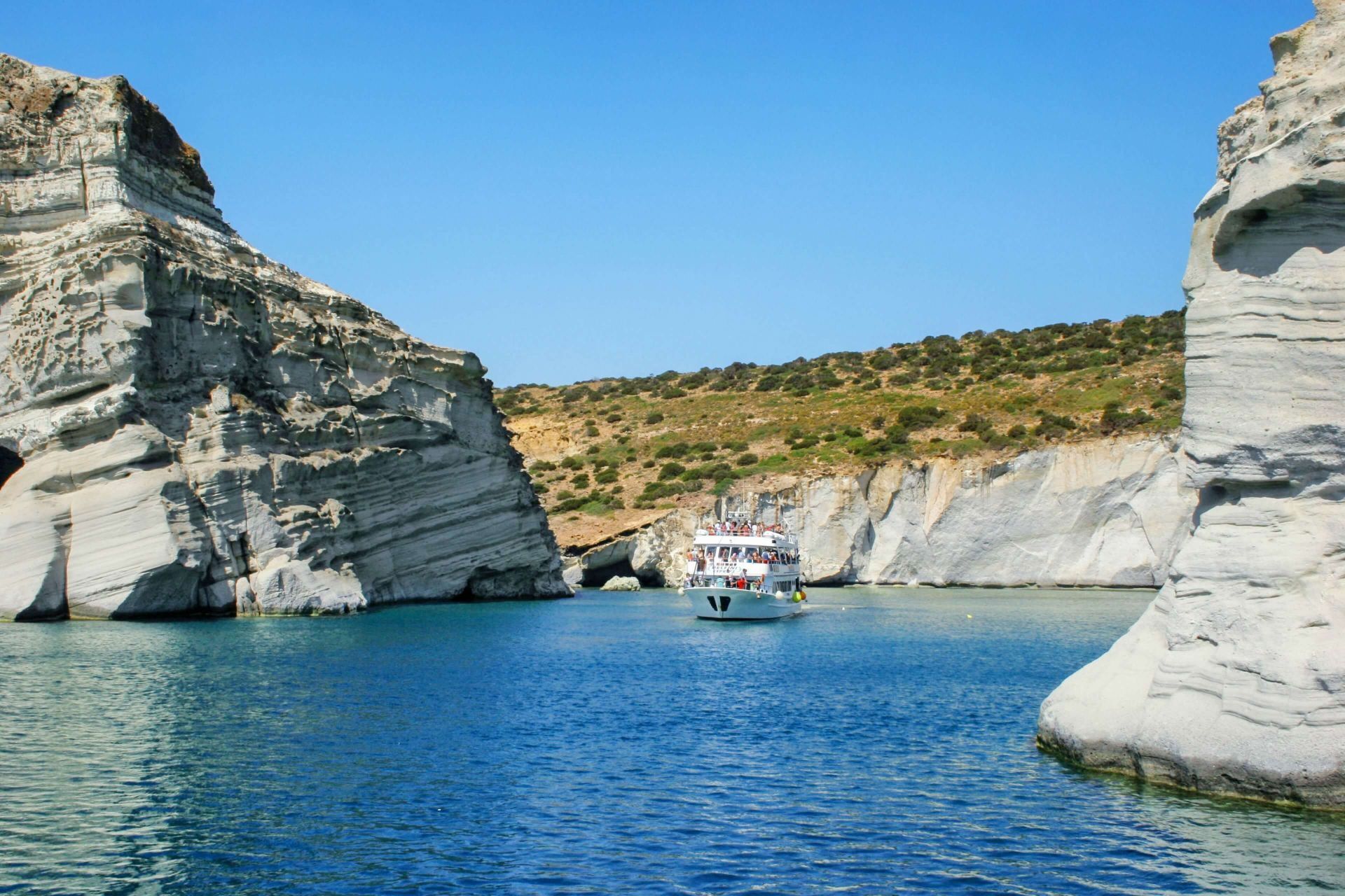 The impressive Kleftiko caves